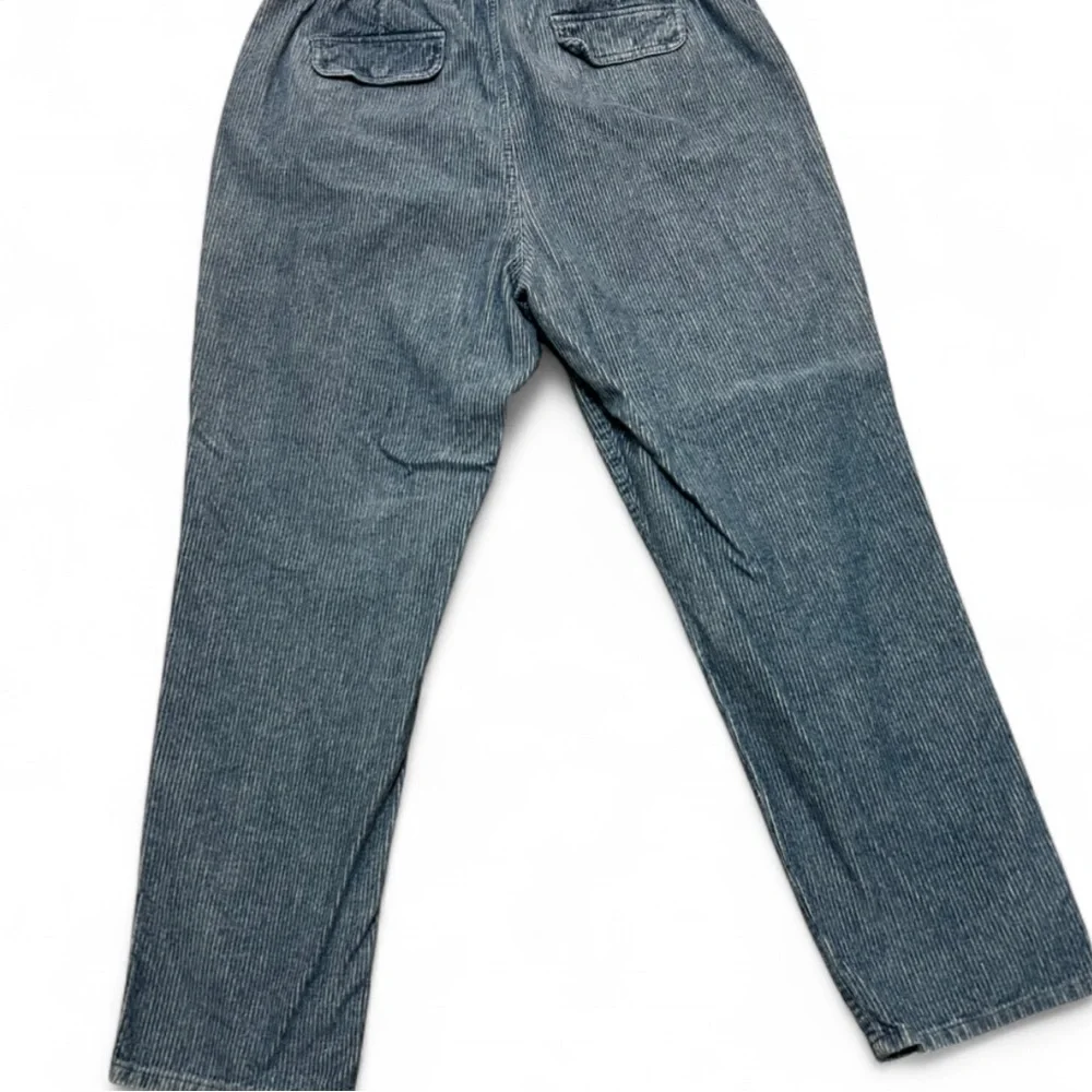 J. Crew Tie-Waist Camp Pant in Indigo Corduroy Size Large - Picture 5 of 11